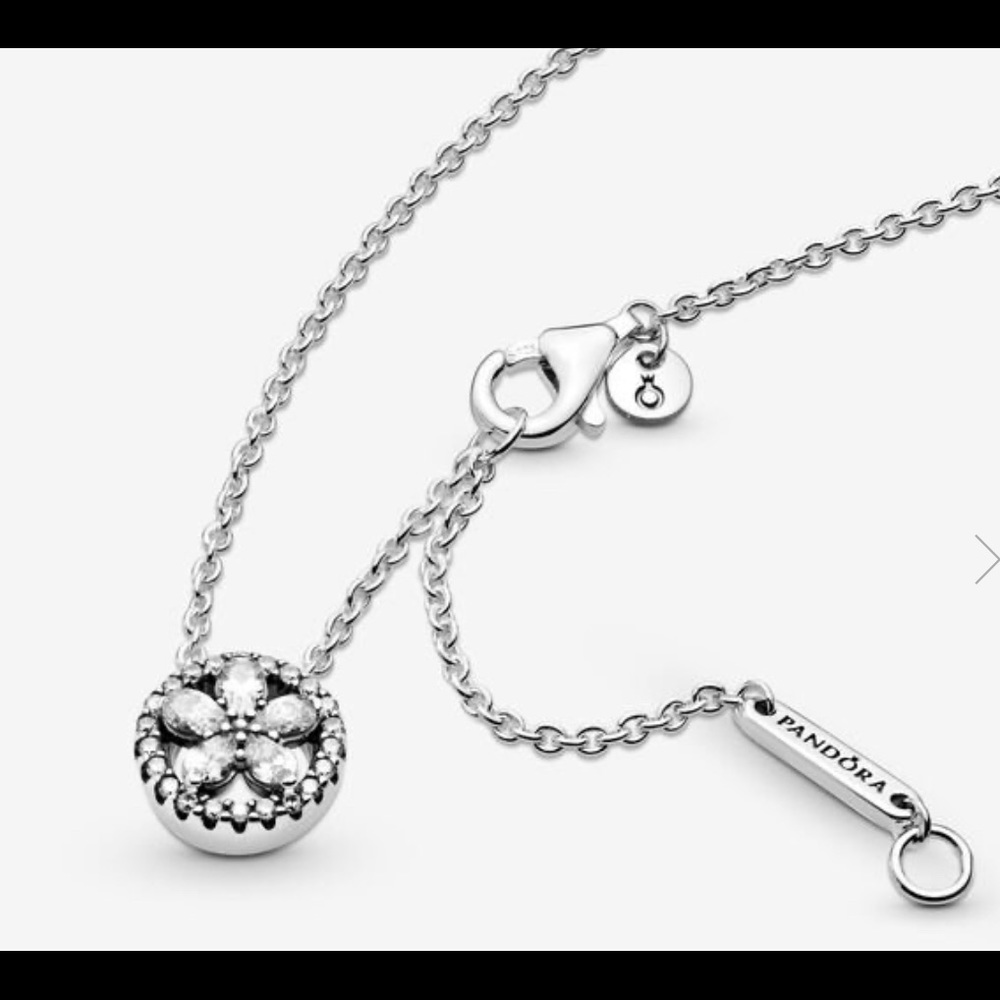 Pandora Snowflake Earrings & Necklace Set 399230C01-45/299239C01